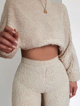 Load image into Gallery viewer, Teddy Jumper Wide Leg Trouser Suit