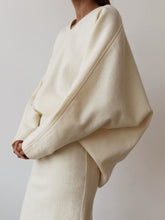 Load image into Gallery viewer, Fashion Casual V-neck Long Sleeve Solid Color Two-piece Suit