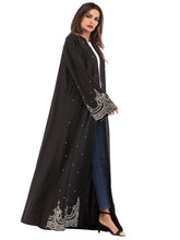 Load image into Gallery viewer, Retro Polka Dot Muslim Women'S Overcoat Long Skirt