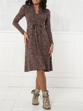 Load image into Gallery viewer, Retro Elegant Printed Casual Women'S Dress