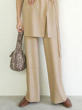 Load image into Gallery viewer, Pure Color Bifurcated Personality Comfortable Loose Knit Suit