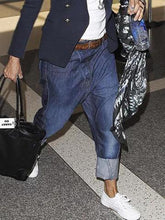 Load image into Gallery viewer, Comfortable Harem Pants Button Denim Casual Jeans