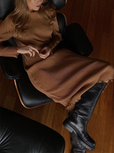 Load image into Gallery viewer, Solid Color Slim Fit Long Sleeve Knitted Sweater Dress
