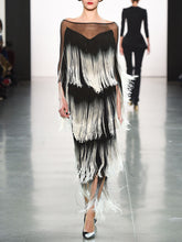 Load image into Gallery viewer, Fashion Sexy Tassel Elegant Evening Dress