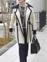 Load image into Gallery viewer, Fashion Design Mid-length Lapel Sweater Coat