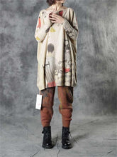 Load image into Gallery viewer, Fun Cartoon Loose Print Bat Sleeve Women'S Sweater