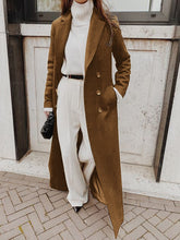 Load image into Gallery viewer, Women's Suit Collar Super Long Casual Woolen Coat