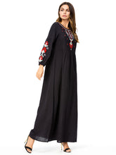 Load image into Gallery viewer, Retro Printed Totem Women'S Muslim Dress