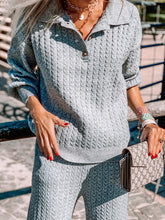 Load image into Gallery viewer, Fashion Women'S Knitted Suit With Zipper Lapel