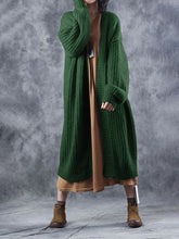 Load image into Gallery viewer, Lazy Loose Retro Women'S Sweater Long Coat