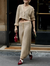 Load image into Gallery viewer, Lazy Loose And Simple Sweater Suit Skirt