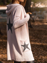 Load image into Gallery viewer, Autumn Winter Hooded Star Cardigan