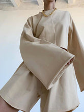 Load image into Gallery viewer, Fashion Casual Round Neck Long Sleeve Solid Color Two-piece Suit