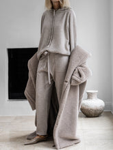 Load image into Gallery viewer, Casual Loose Hooded Long Sleeve Knitted Suit