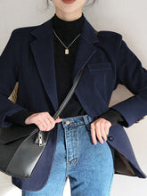 Load image into Gallery viewer, Fashion Casual Long-sleeved Solid Color Suit Jacket