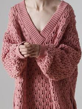 Load image into Gallery viewer, Fashion V-neck Loose Casual Dress