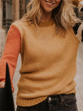 Load image into Gallery viewer, Autumn And Winter Casual Women'S Color-Blocking Sweater Coat