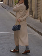 Load image into Gallery viewer, Pure Color Knitted Casual Two-piece Suit