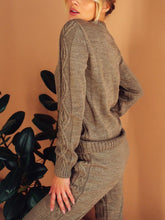 Load image into Gallery viewer, Knitted Two-piece Pant Suit Set for Women