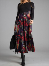 Load image into Gallery viewer, Romantic Retro Printed Women'S Long Sleeve Dress