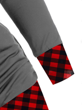 Load image into Gallery viewer, Button Stitching V-neck Fashion Casual Plaid Top