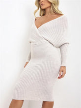 Load image into Gallery viewer, Sexy And Elegant V-Neck Women'S Sweater Dress