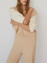 Load image into Gallery viewer, Fashion Knitted Cardigan Casual Suit