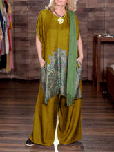 Load image into Gallery viewer, Retro Ethnic Print Women'S Casual Suit