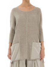 Load image into Gallery viewer, Casual Loose Solid Color Long Sleeve Round Neck Pocket Top