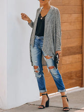 Load image into Gallery viewer, Irregular Casual Loose Long-sleeved Knitted Cardigan