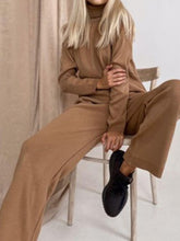 Load image into Gallery viewer, Women'S Solid Color Fashion Two-Piece Turtleneck Sweater