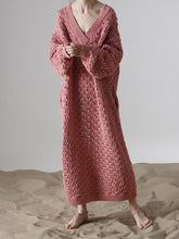 Load image into Gallery viewer, Fashion V-neck Loose Casual Dress