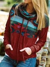 Load image into Gallery viewer, Ethnic Retro Printed Long-sleeved Pullover Sweatshirt