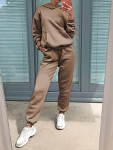 Load image into Gallery viewer, Loose Comfortable Solid Color Hooded Two-Piece Suit