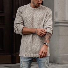 Load image into Gallery viewer, Pure Color Fashion Slim Round Neck Long Sleeve Sweater