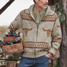 Load image into Gallery viewer, Fashion Casual Ethnic Pattern Cardigan Sweater