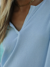 Load image into Gallery viewer, V-neck Long-sleeved Pure Color Top for Autumn