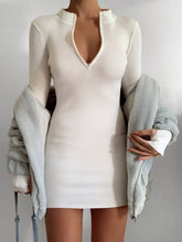 Load image into Gallery viewer, Fashion Casual Knitted Solid Color Dress