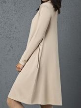 Load image into Gallery viewer, Simple Casual Loose High Neck Long Sleeve Dress