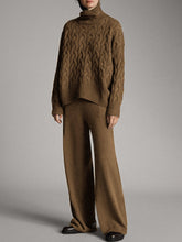 Load image into Gallery viewer, Simple And Comfortable Solid Color Casual Women'S Knitted Two-Piece Suit