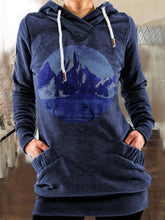 Load image into Gallery viewer, Fashion Printed Long-sleeved Drawstring Pocket Hoodie