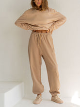 Load image into Gallery viewer, Fashion Casual Solid Color Loose Two-Piece Women'S Suit