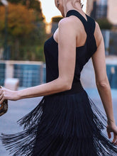 Load image into Gallery viewer, Fashion Sexy Sleeveless Fringed Maxi Dress
