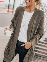 Load image into Gallery viewer, Classical Pocket Knit Sweater Cardigan