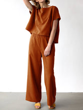 Load image into Gallery viewer, Simple Casual Loose Top Pants Suit