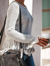 Load image into Gallery viewer, Autumn And Winter Ladies Tassel Knitted Sweater