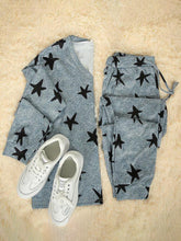 Load image into Gallery viewer, Fashion Star Print Long Sleeve Two-piece Suit
