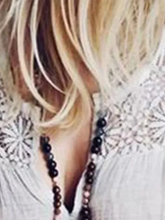 Load image into Gallery viewer, Women Solid Casual V-Neck Long Sleeve Blouses