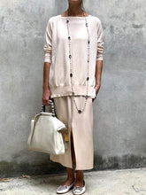 Load image into Gallery viewer, Casual Loose Round Neck Long Sleeve Solid Color Two-piece Suit