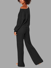 Load image into Gallery viewer, Autumn and Winter Casual Solid Color Knitted Suit